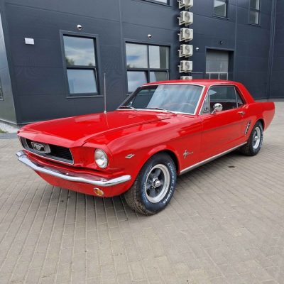 Śliczny czerwony Mustang coupe z 1966 na sprzedaż sprawny jeżdżący